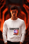 Computer Men's Round Neck Full Sleeve T-shirt - Lyssian