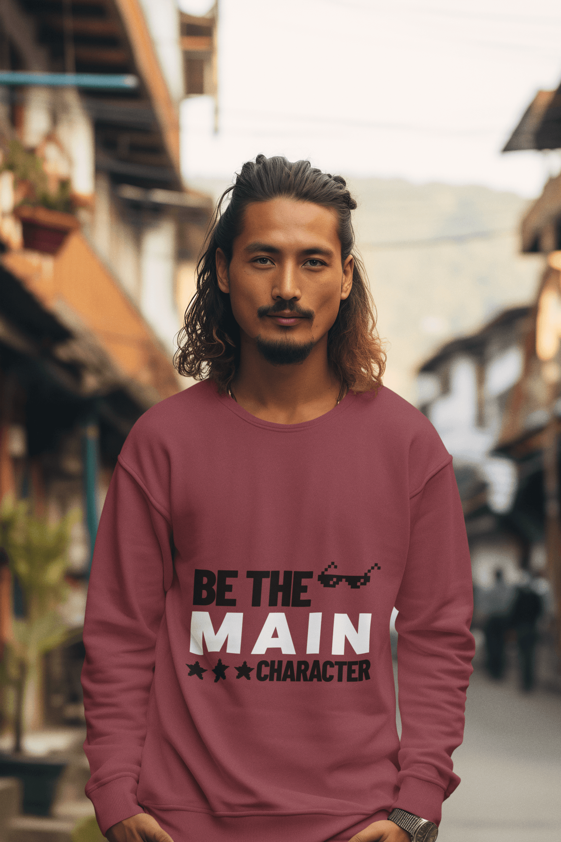 Be Main Character Men's Sweatshirt - Lyssian