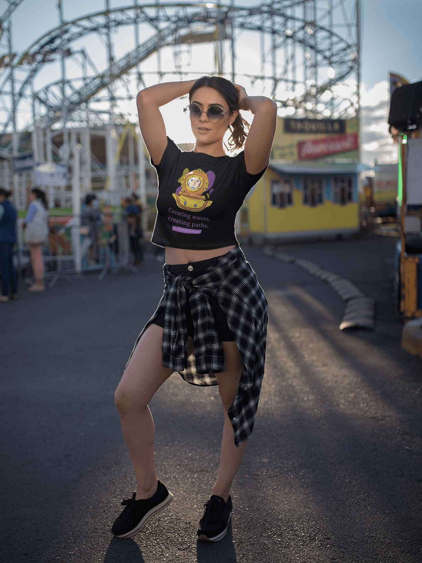 Creating Waves Women's Crop Top