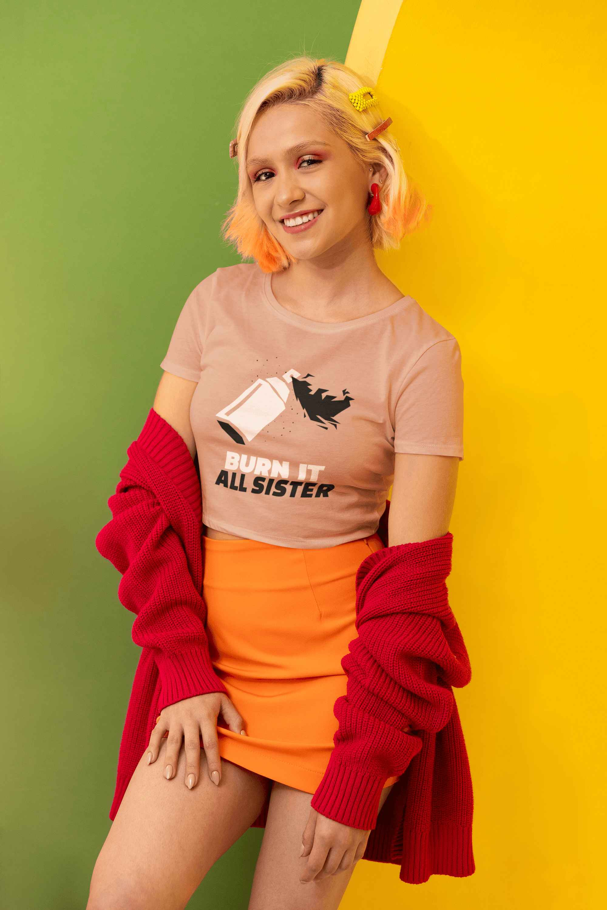 Burn it Sister Women's Crop Top