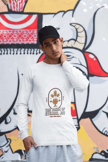 Joy Male Round Neck Full Sleeve T-shirt - Lyssian