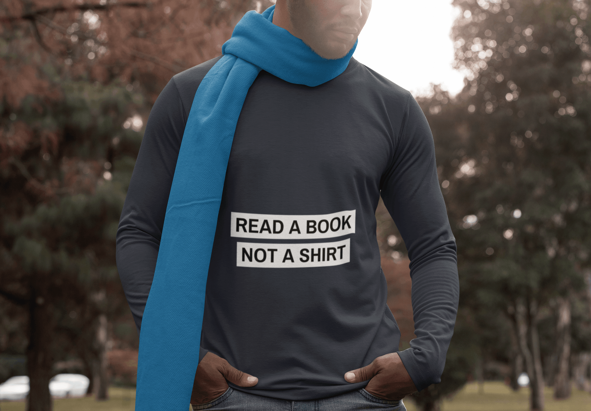 Read Male Round Neck Full Sleeve T-shirt - Lyssian