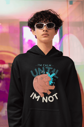 Calm Until Not Men's Hoodie - Lyssian