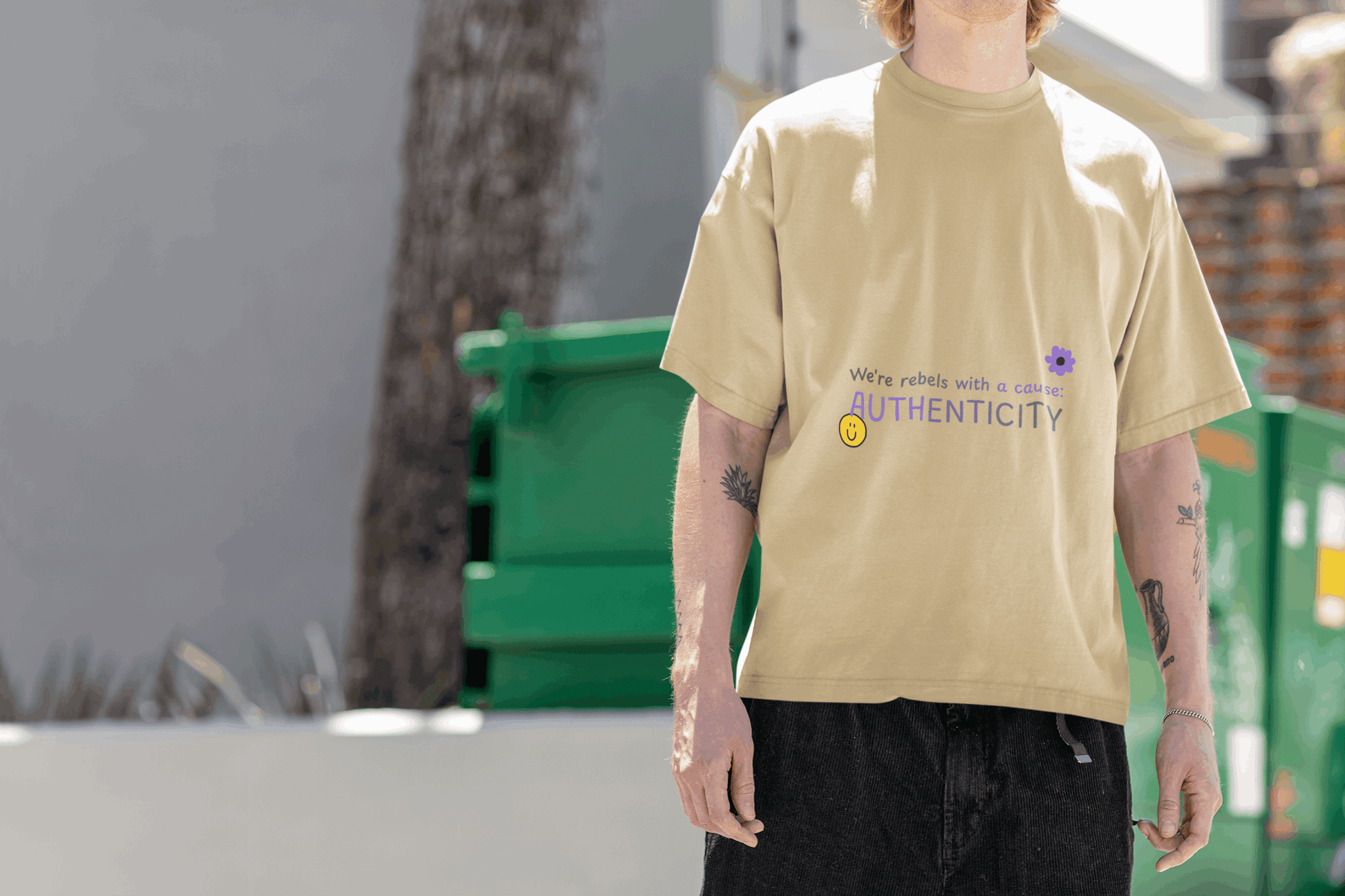 Authenticity Men's Oversized T-shirt - Lyssian