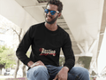 Charging Male Round Neck Full Sleeve T-shirt - Lyssian