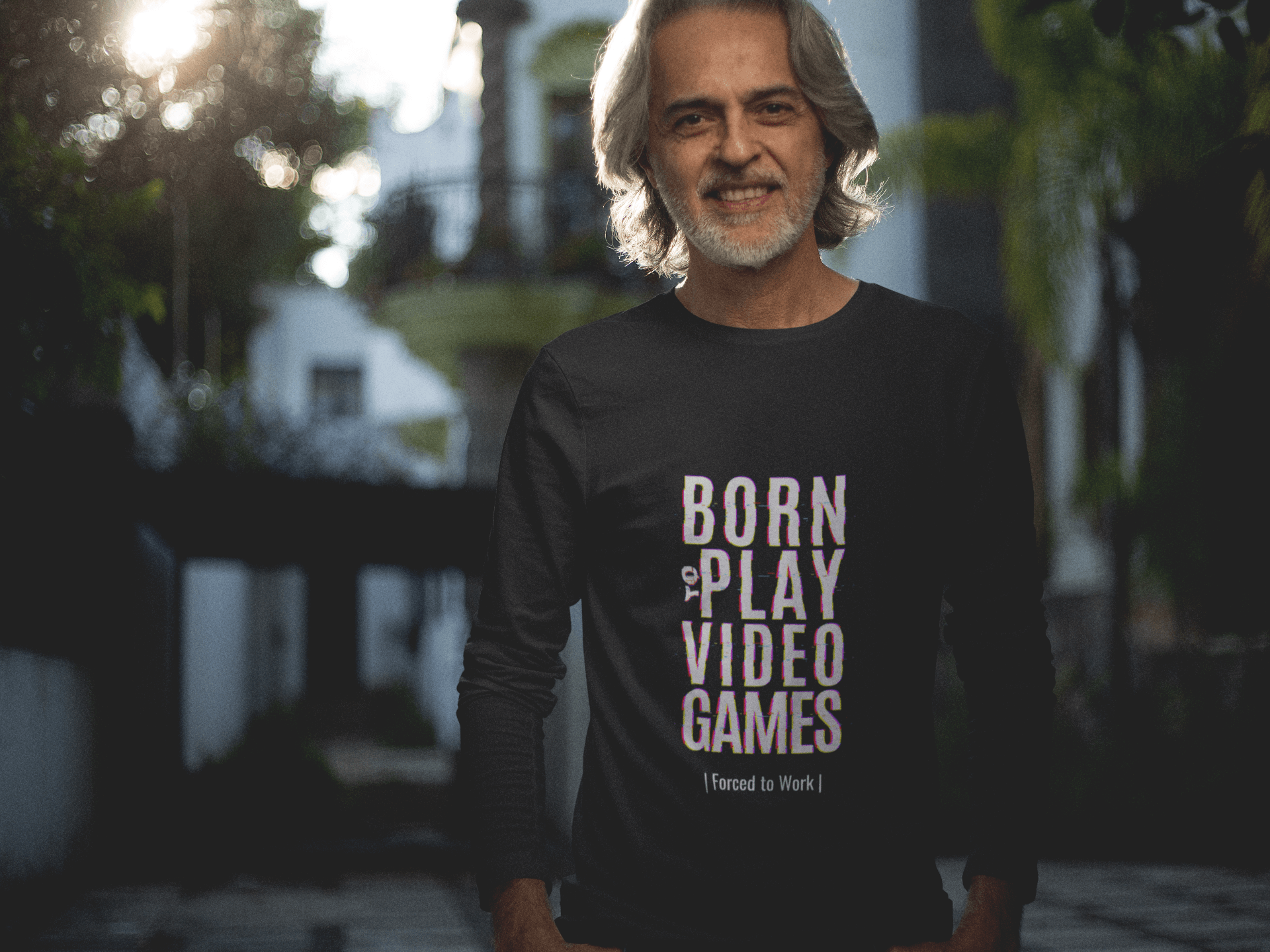 Video Games Male Round Neck Full Sleeve T-shirt - Lyssian