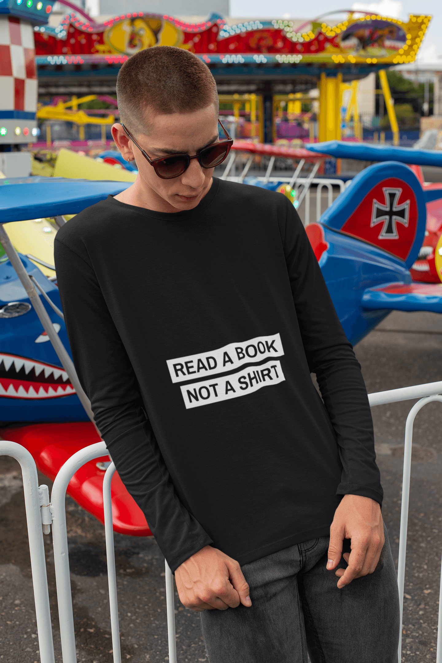 Read Male Round Neck Full Sleeve T-shirt - Lyssian