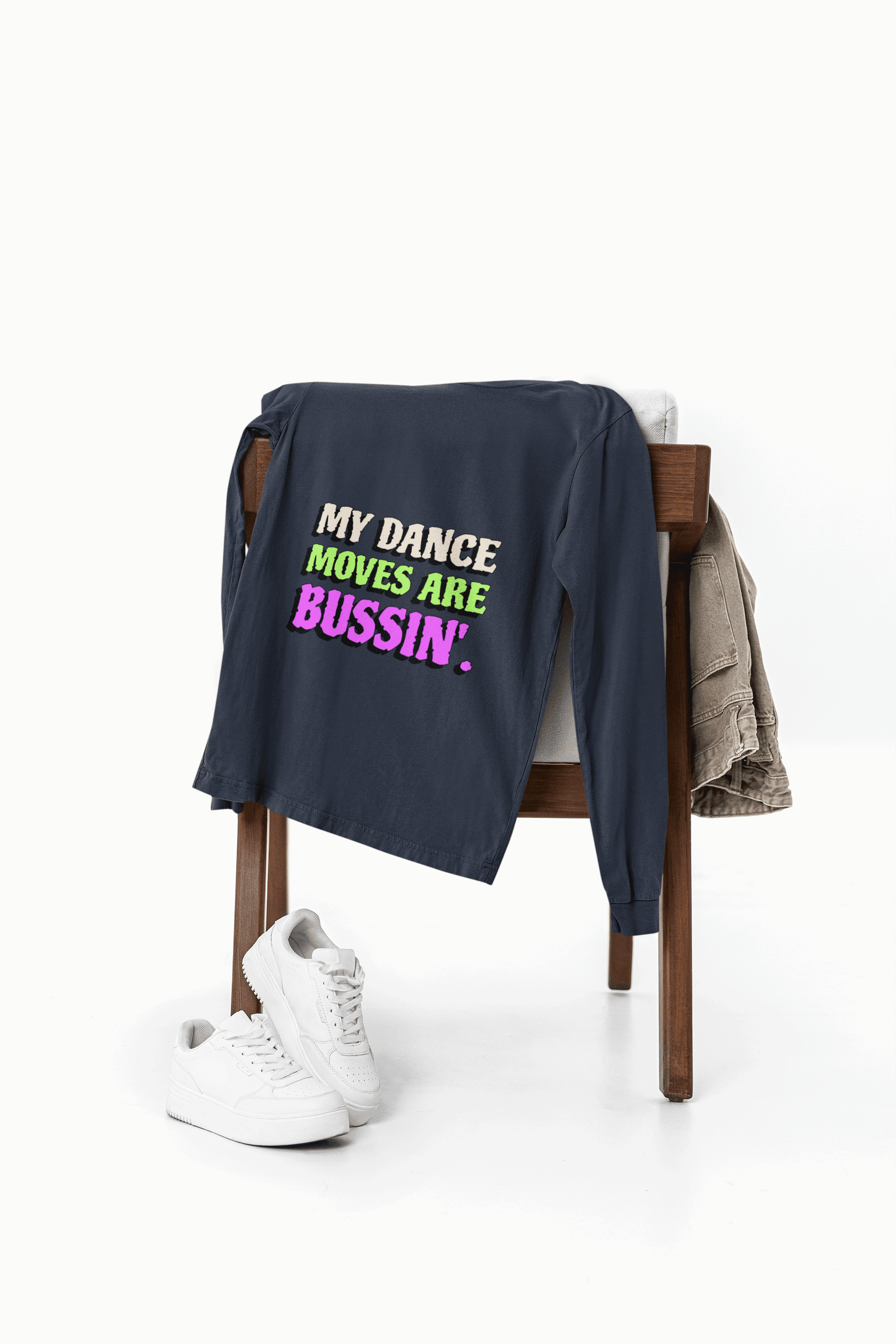 Dance Moves Men's Round Neck Full Sleeve T-shirt - Lyssian