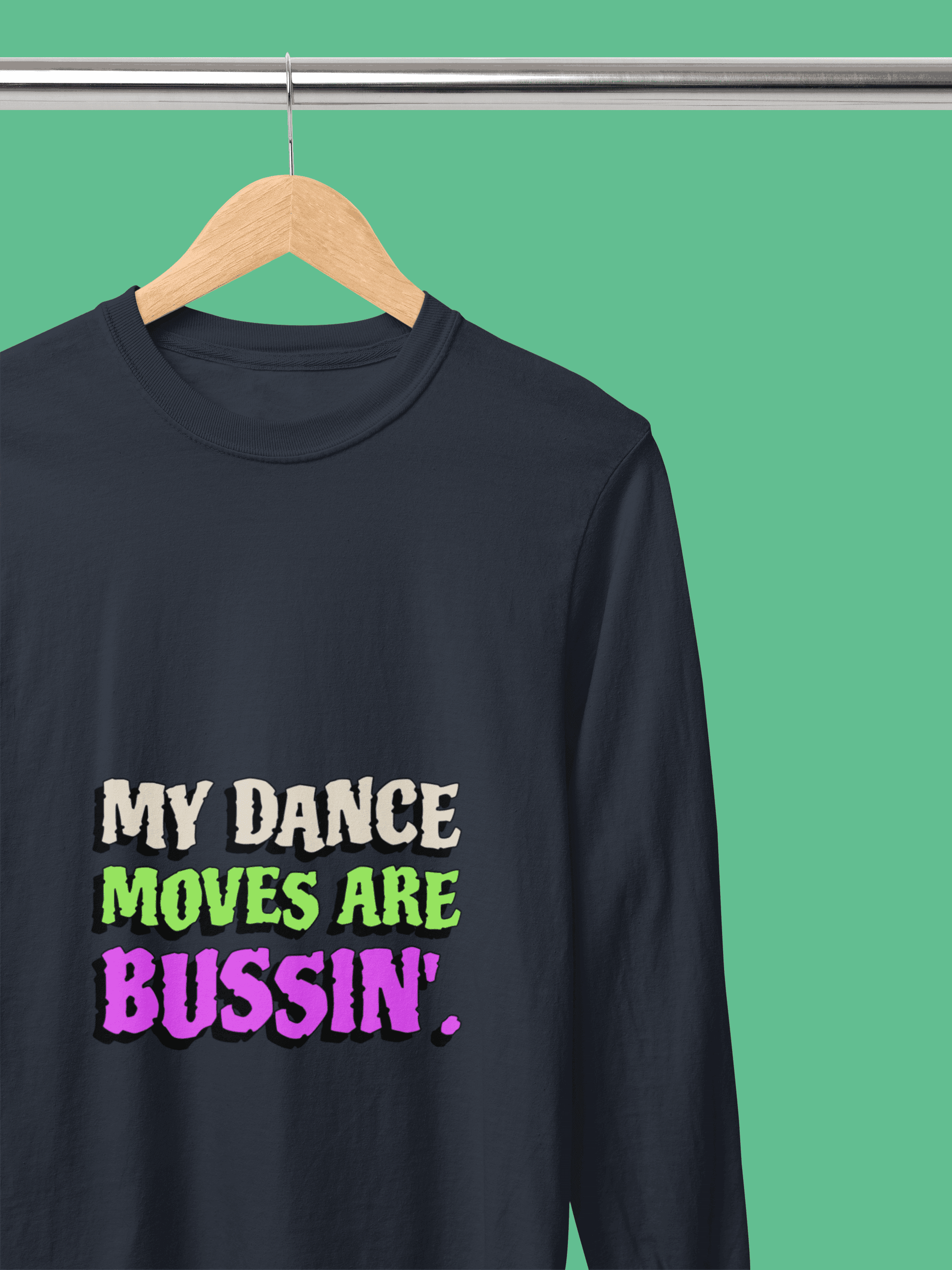 Dance Moves Men's Round Neck Full Sleeve T-shirt - Lyssian