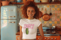 Cute Pickle Women's Crop Top