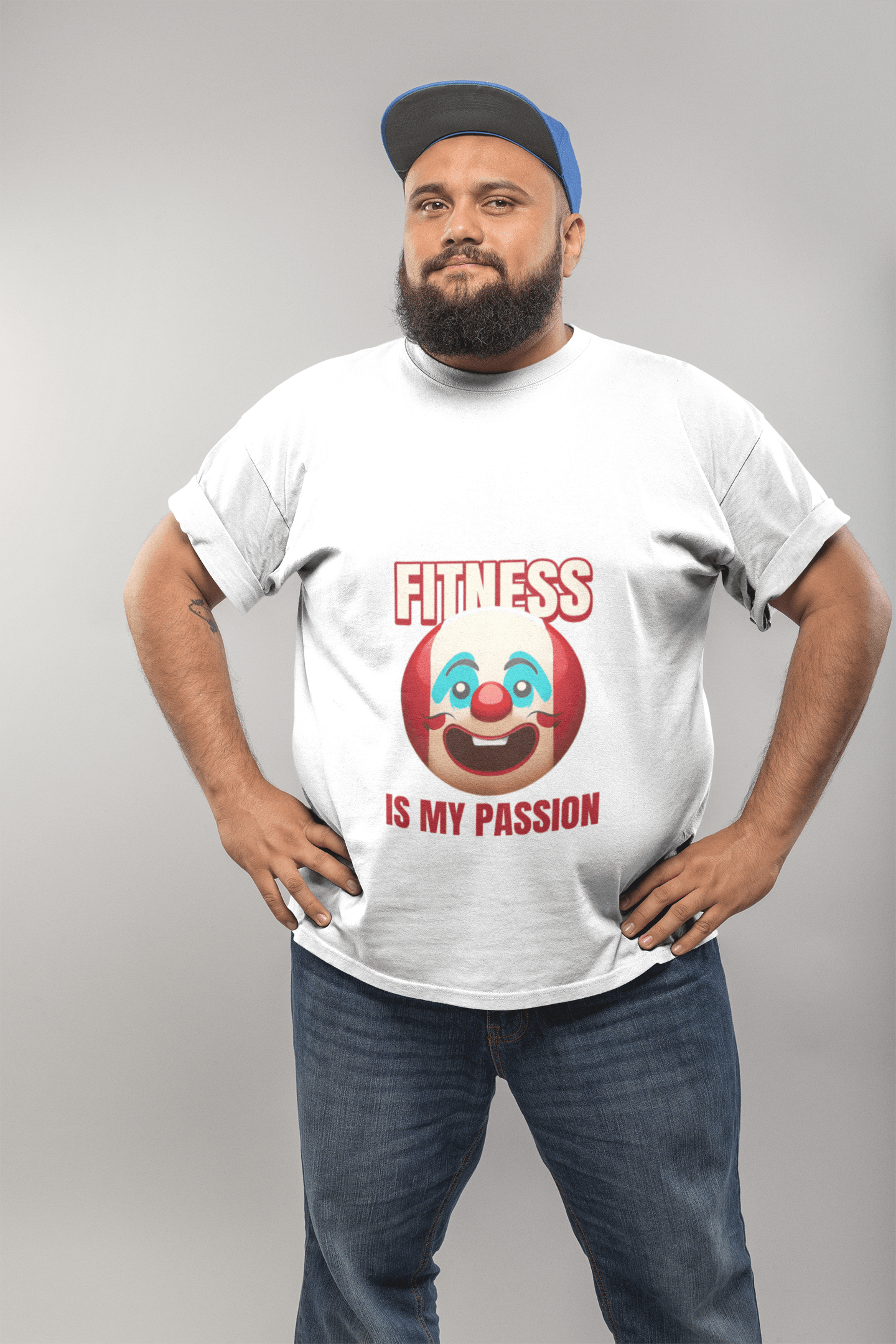 Passion Fitness Men's Plus Size T-shirt - Lyssian