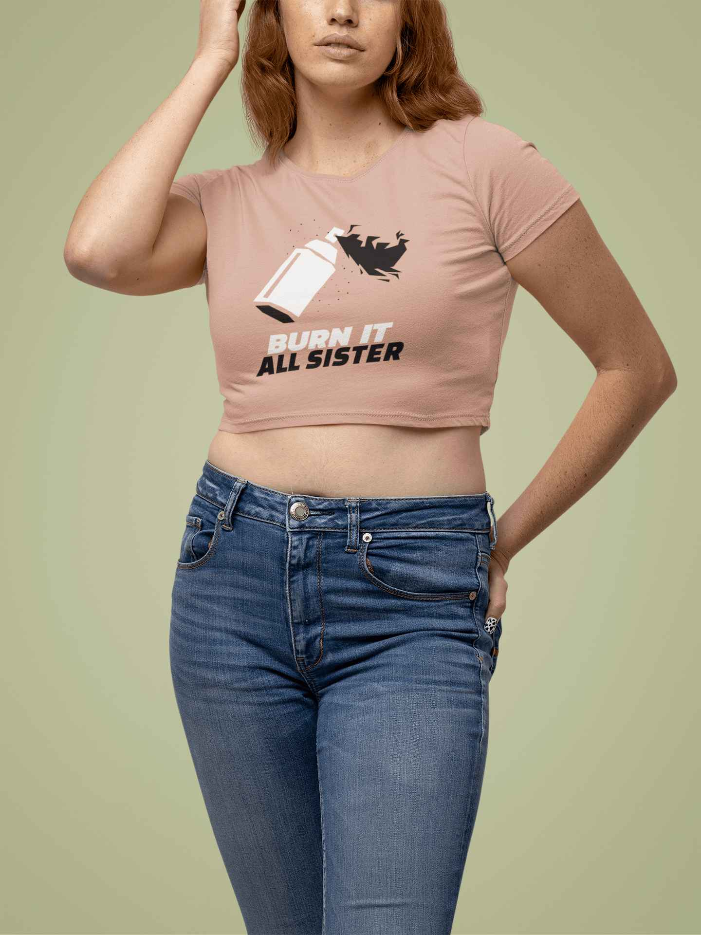 Burn it Sister Women's Crop Top