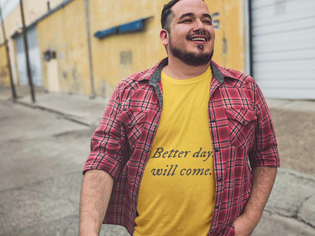 Better Days Men's Plus Size T-shirt - Lyssian
