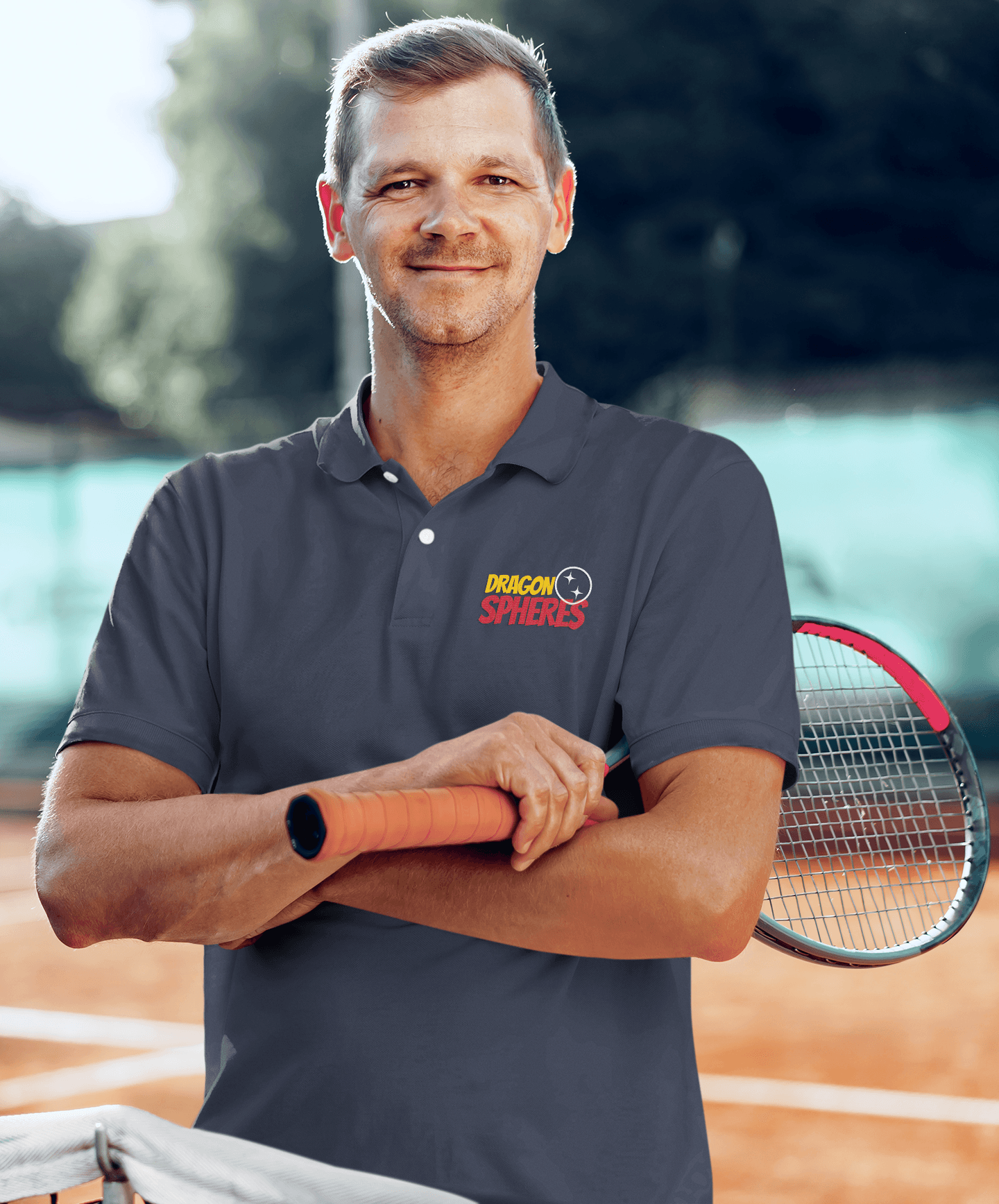 Dragon Spheres Men's Polo T-shirt - Lyssian