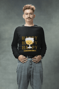 Beer Time Male Round Neck Full Sleeve T-shirt - Lyssian