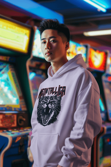 Meowtallica Men's Hoodie - Stylish and Comfortable Sweatshirt for Men