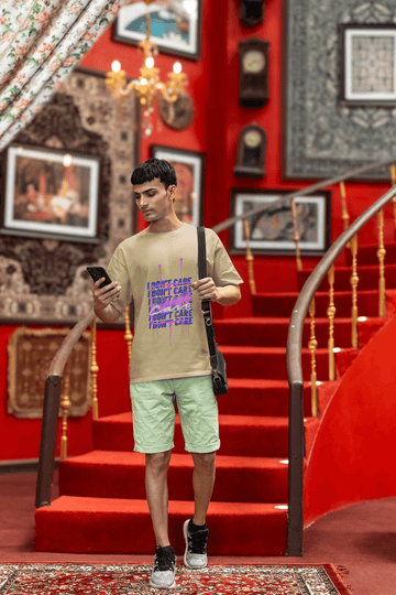 Care Men's Oversized T-Shirt