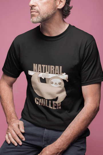 Born Chiller Men's Round Neck Short Sleeve T-Shirt
