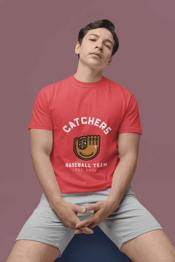 Catchers Men's Short Sleeve Round Neck T-Shirt