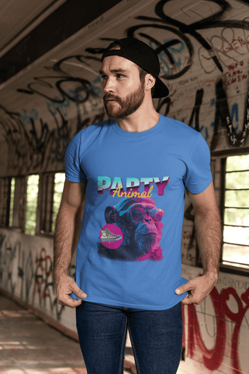 Party Animal's Men's Round Neck Half Sleeve T-shirt