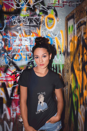 Boy Women's Round Neck Half Sleeve T-shirt