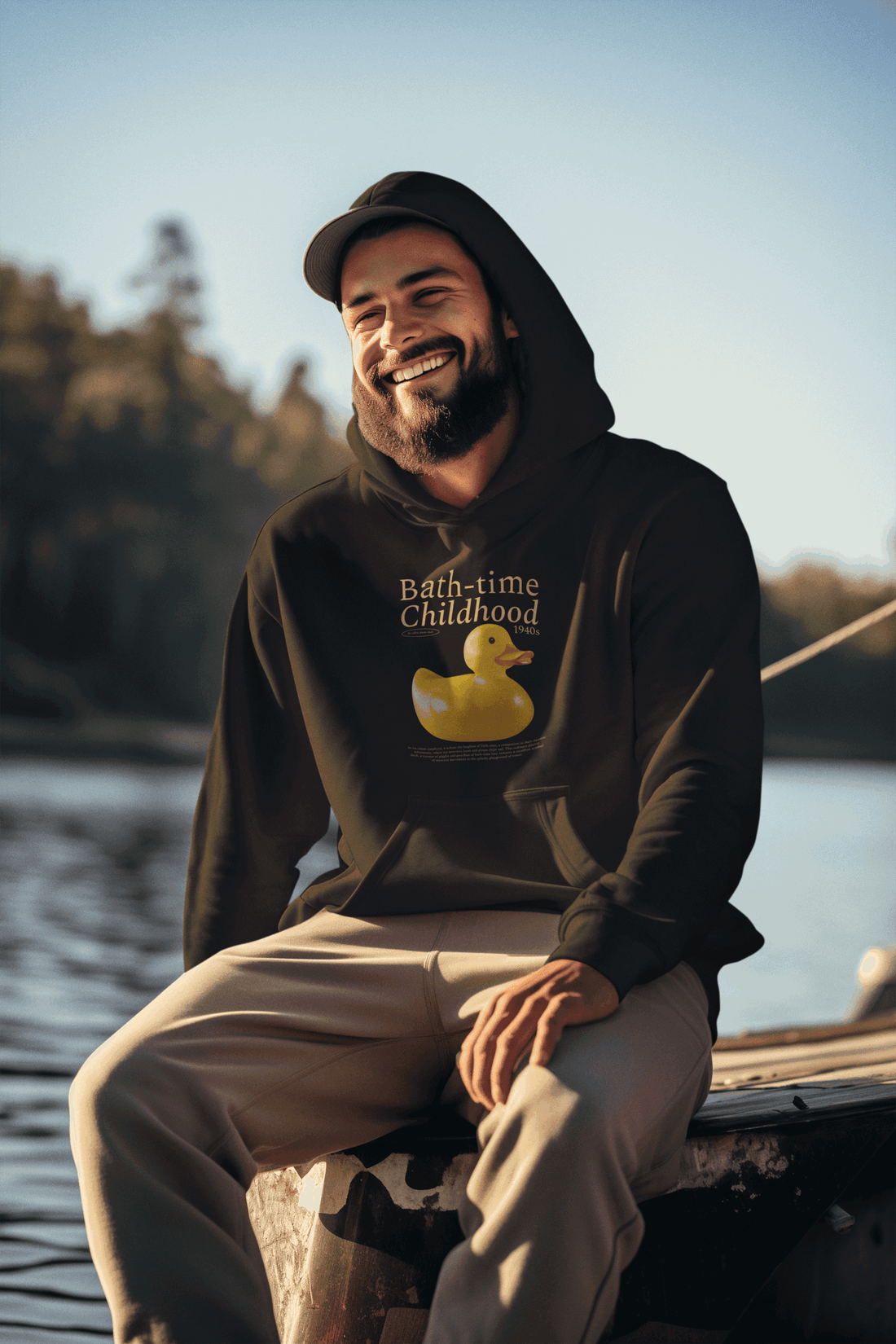 Bath-time Men's Hoodie - Lyssian