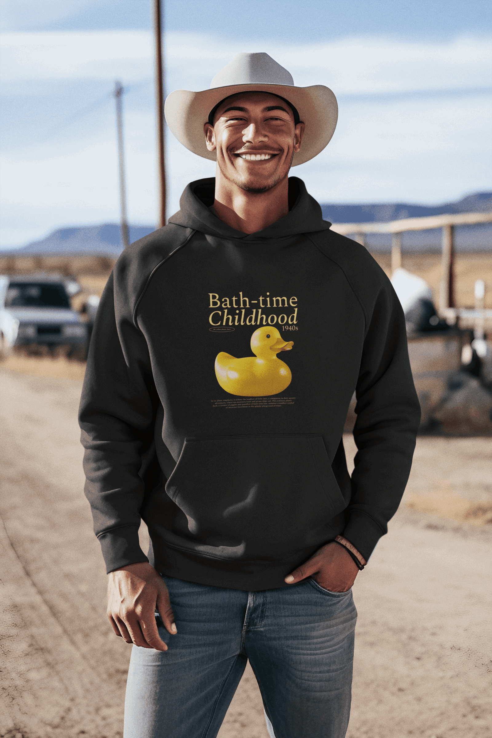 Bath-time Men's Hoodie - Lyssian
