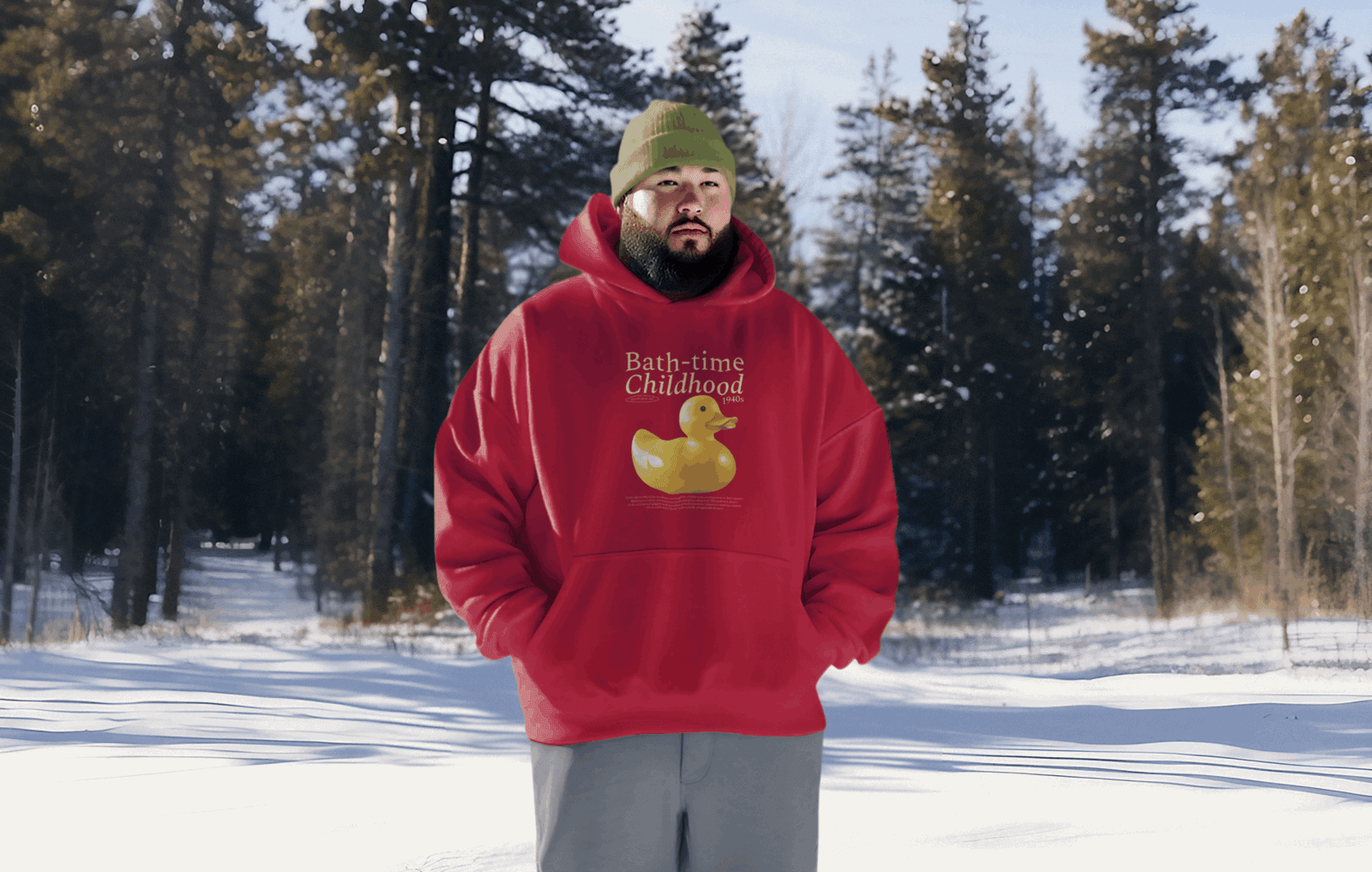 Bath-time Men's Hoodie - Lyssian