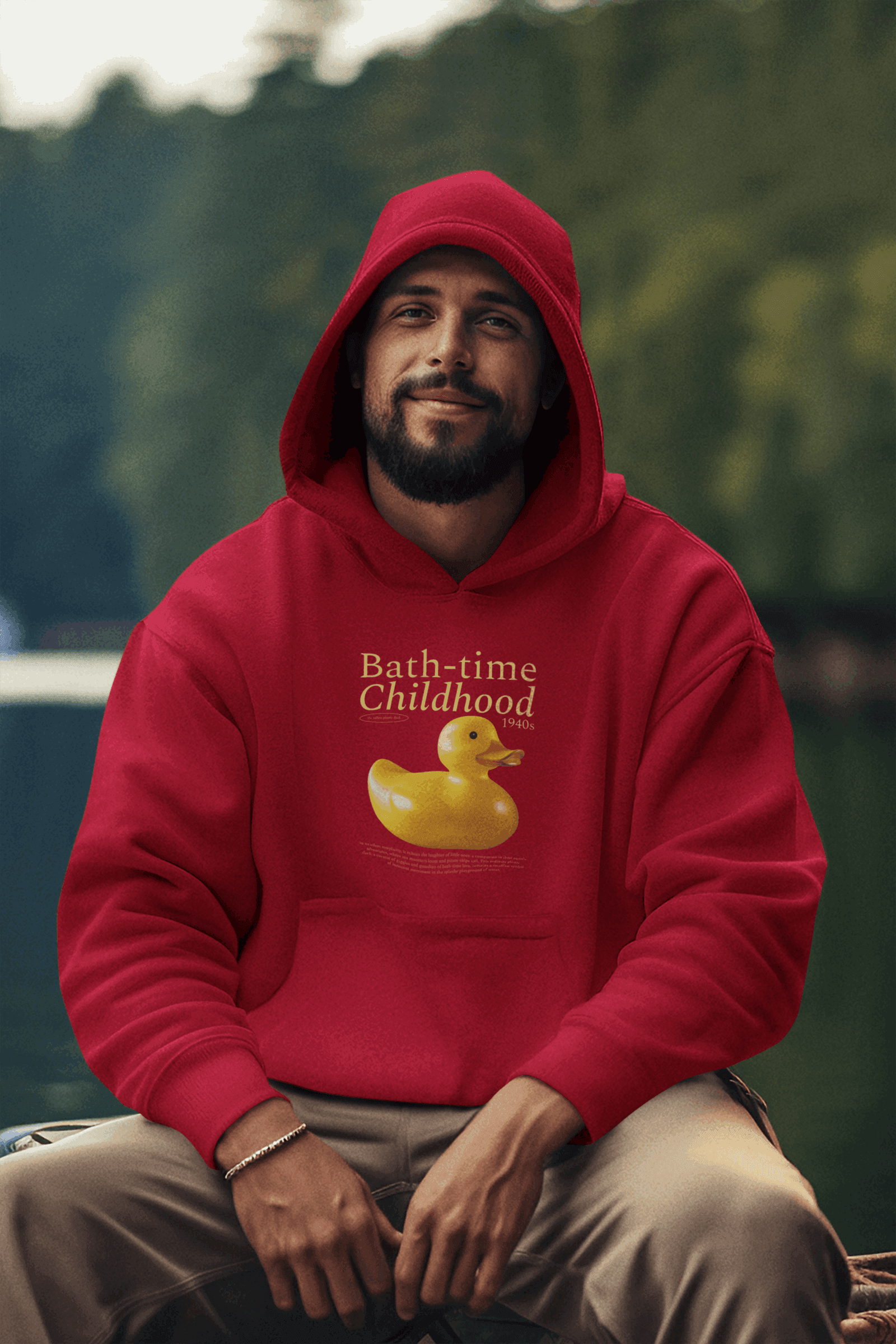Bath-time Men's Hoodie - Lyssian
