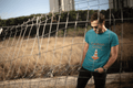 Caution Men's Round Neck Half Sleeve T-shirt - Lyssian