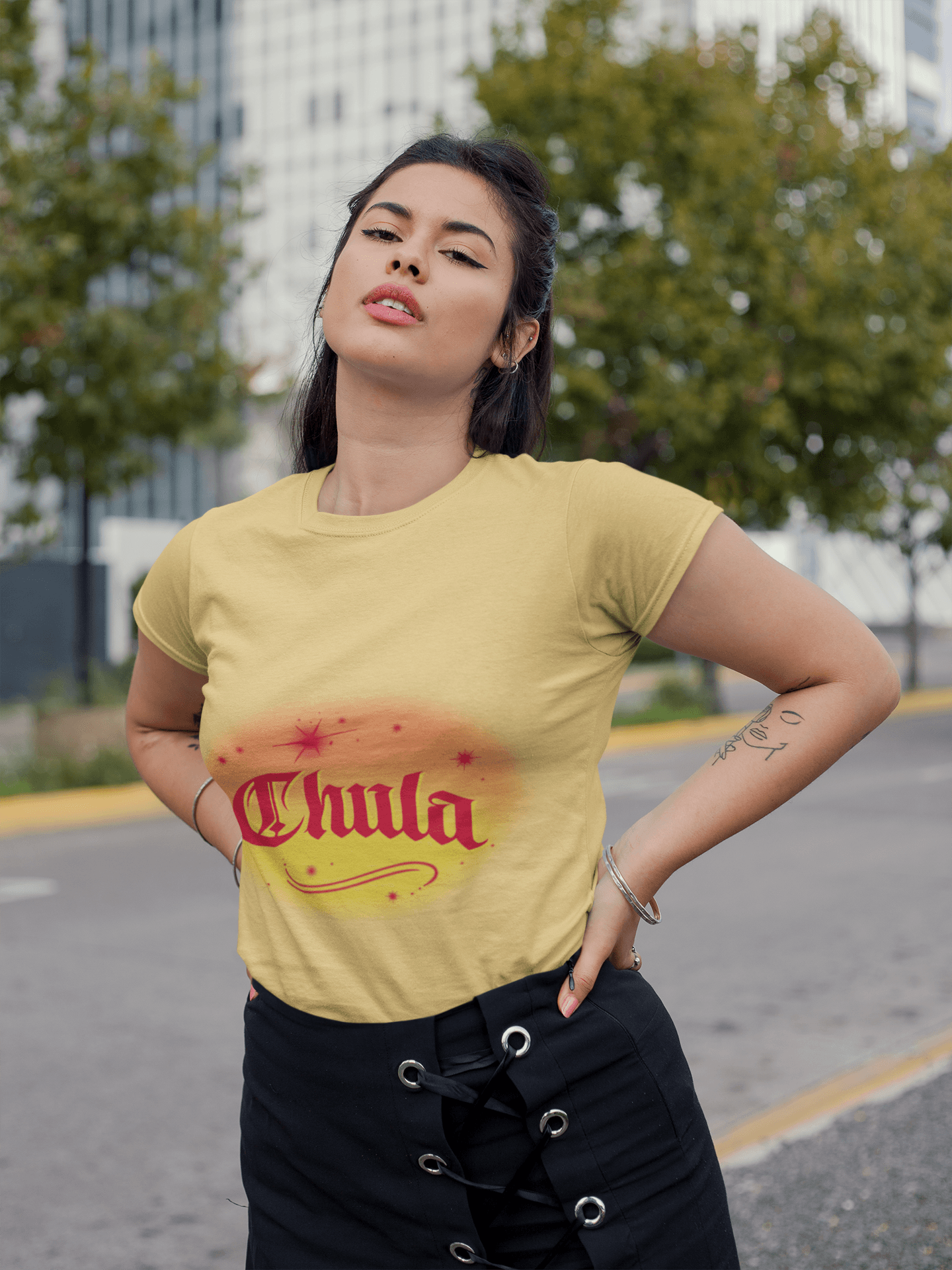 Chula's Women's Round Neck Half Sleeve T-shirt - Lyssian