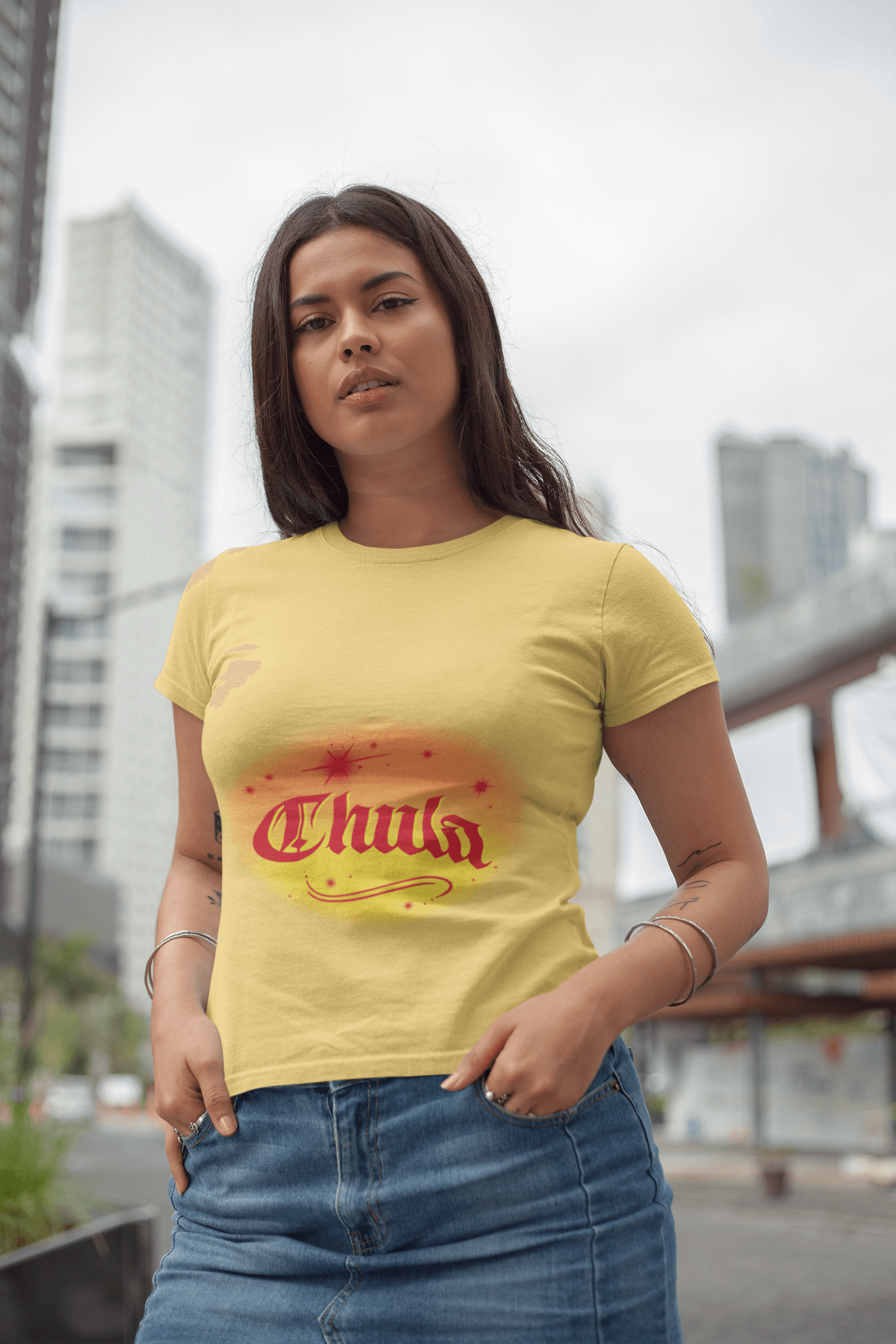 Chula's Women's Round Neck Half Sleeve T-shirt - Lyssian