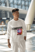 Computer Men's Round Neck Full Sleeve T-shirt - Lyssian