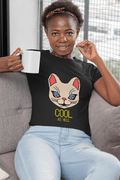 Cool Kitty Women's Round Neck Half Sleeve T-shirt - Lyssian
