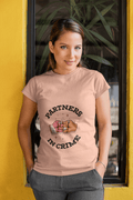 Crime Partners Women's Round Neck Half Sleeve T-shirt - Lyssian