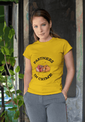 Crime Partners Women's Round Neck Half Sleeve T-shirt - Lyssian