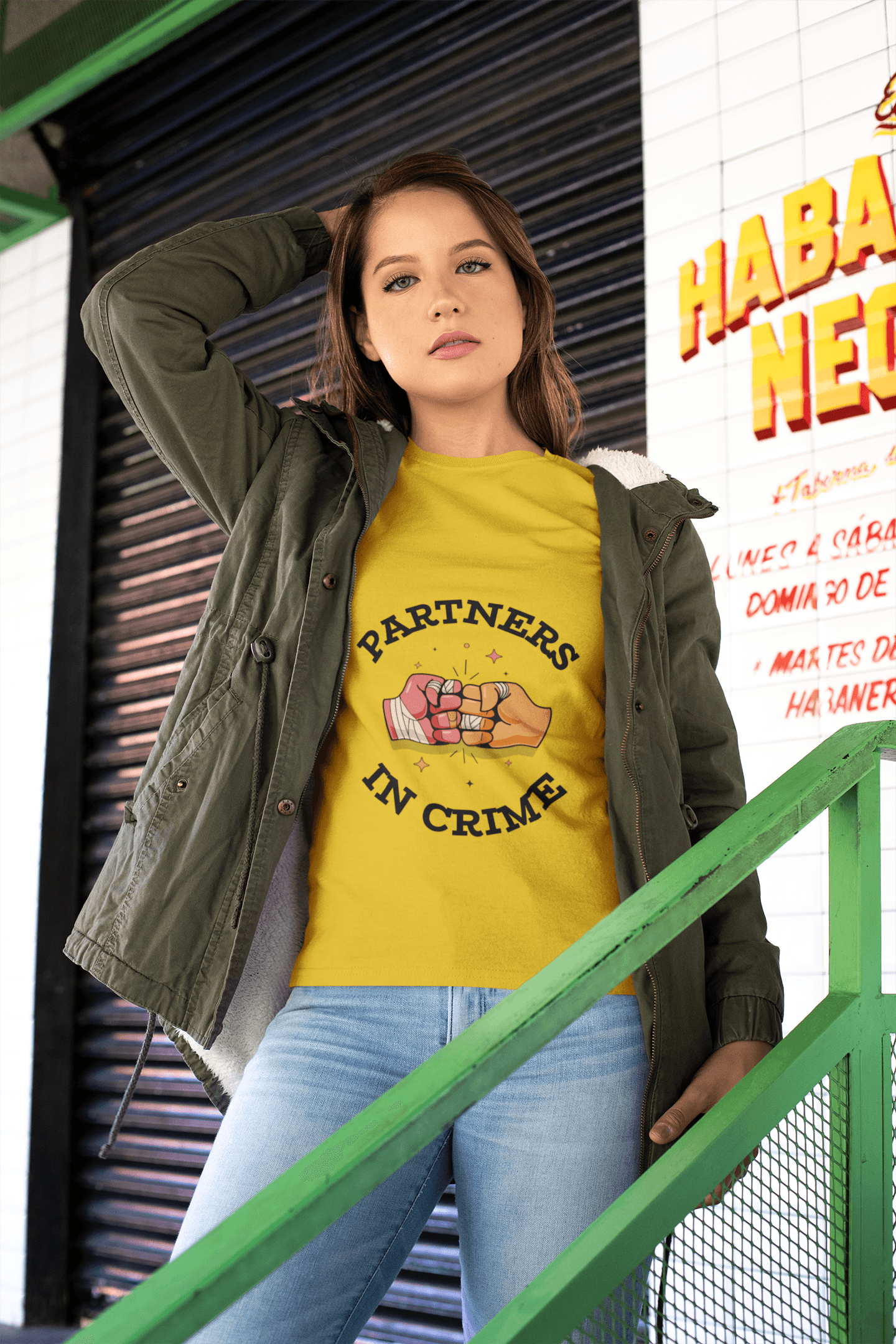 Crime Partners Women's Round Neck Half Sleeve T-shirt - Lyssian