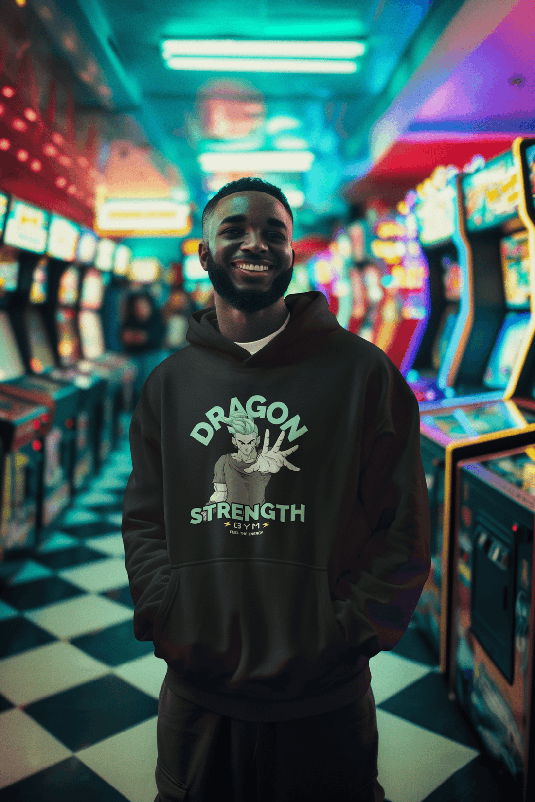 Dragon Strength Men's Hoodie - Lyssian
