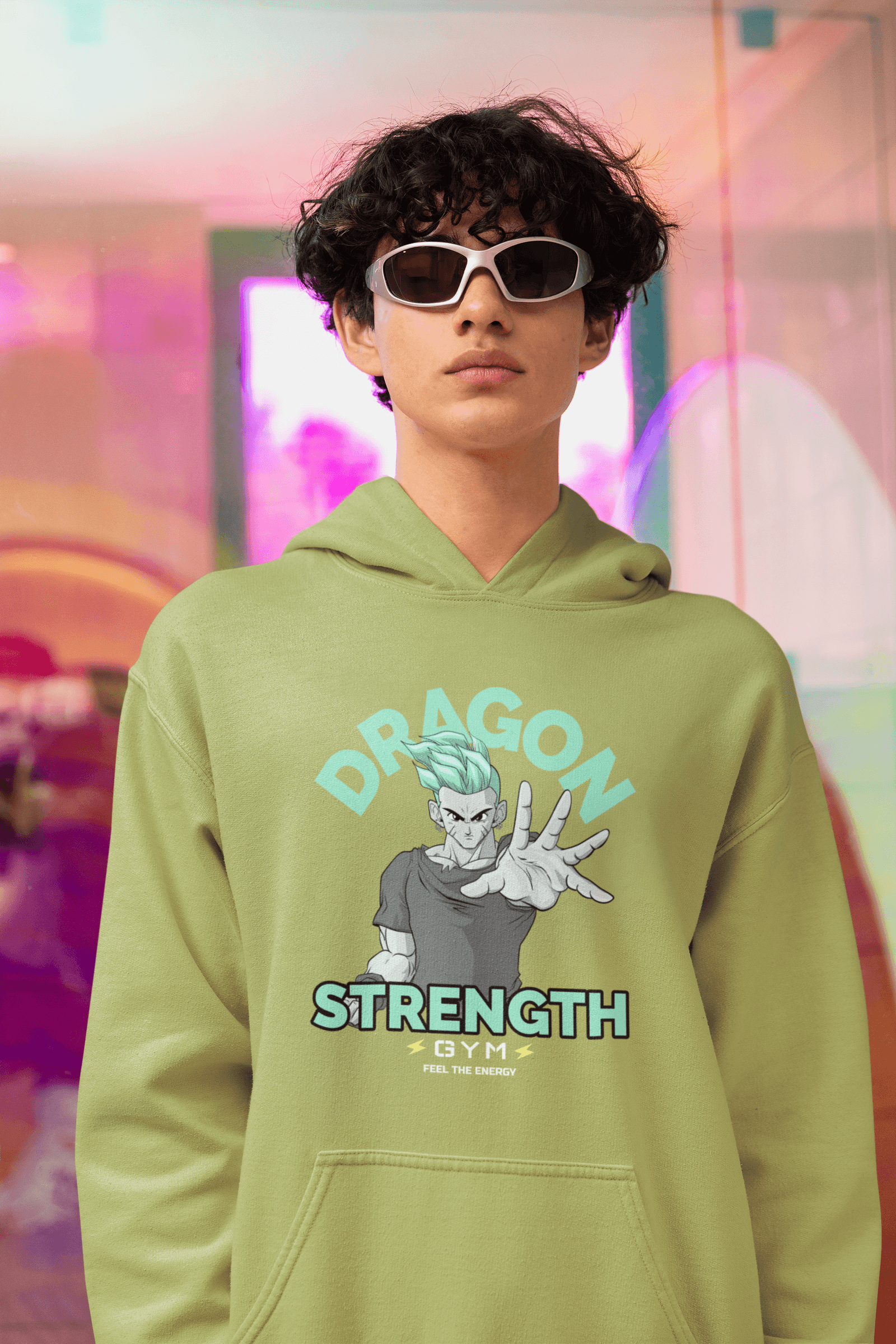 Dragon Strength Men's Hoodie - Lyssian