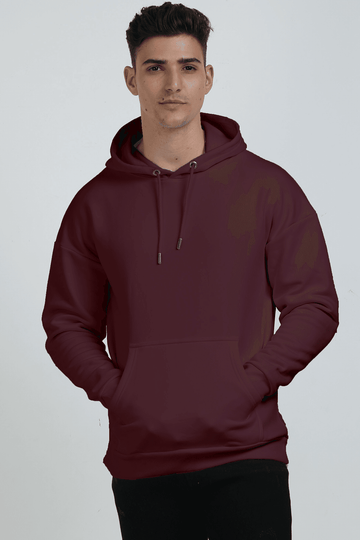 Men's Classic Artless Oversized Hooded Sweatshirt - Lyssian