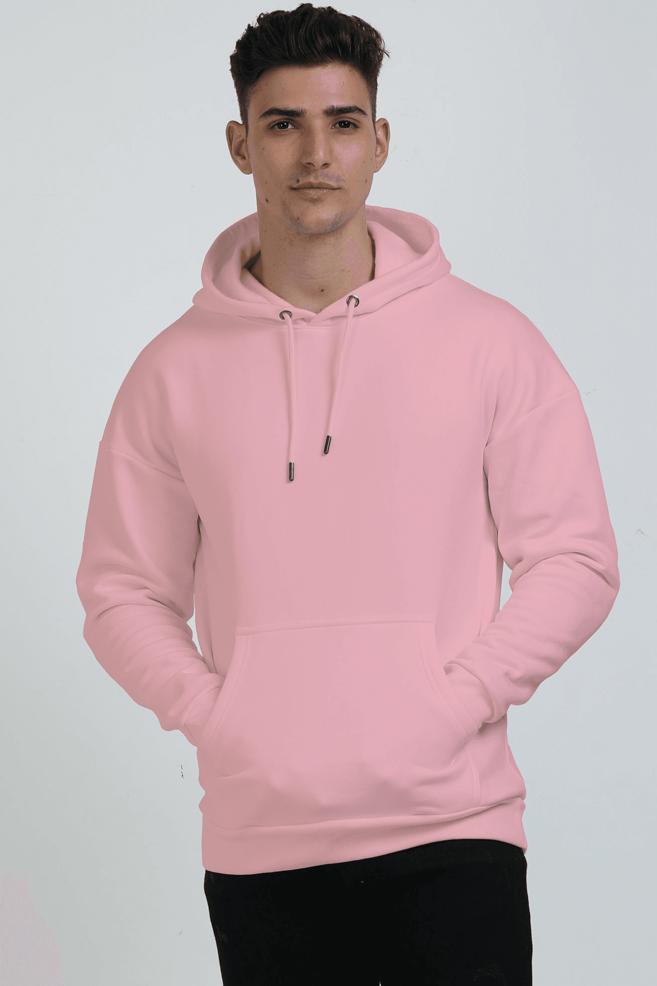 Men's Classic Artless Oversized Hooded Sweatshirt - Lyssian