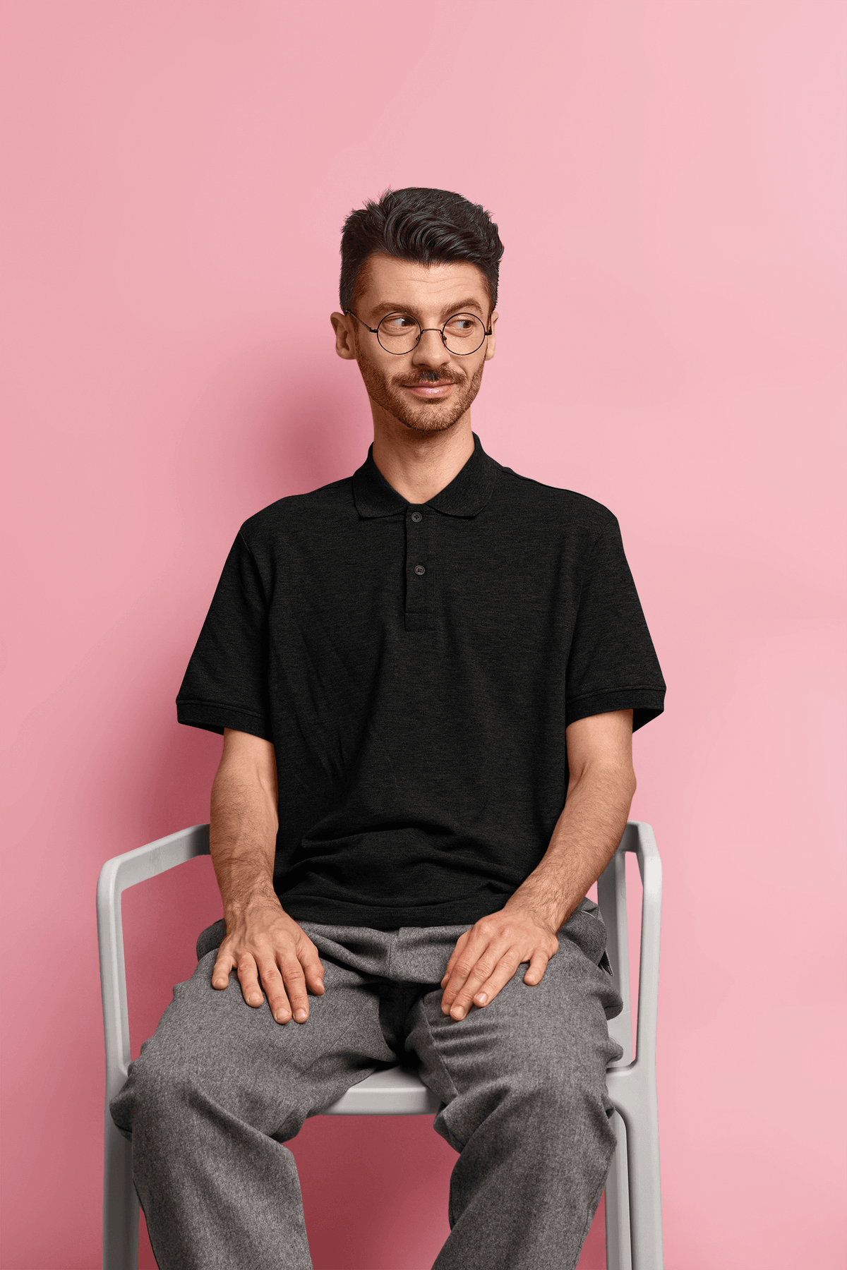 Men's Classic Artless Polo T-Shirts - Lyssian