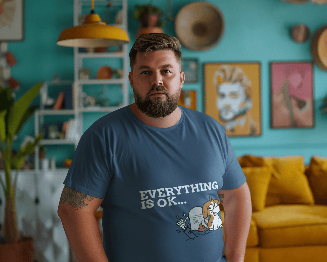 All Okay Men's Plus Size T-shirt - Lyssian