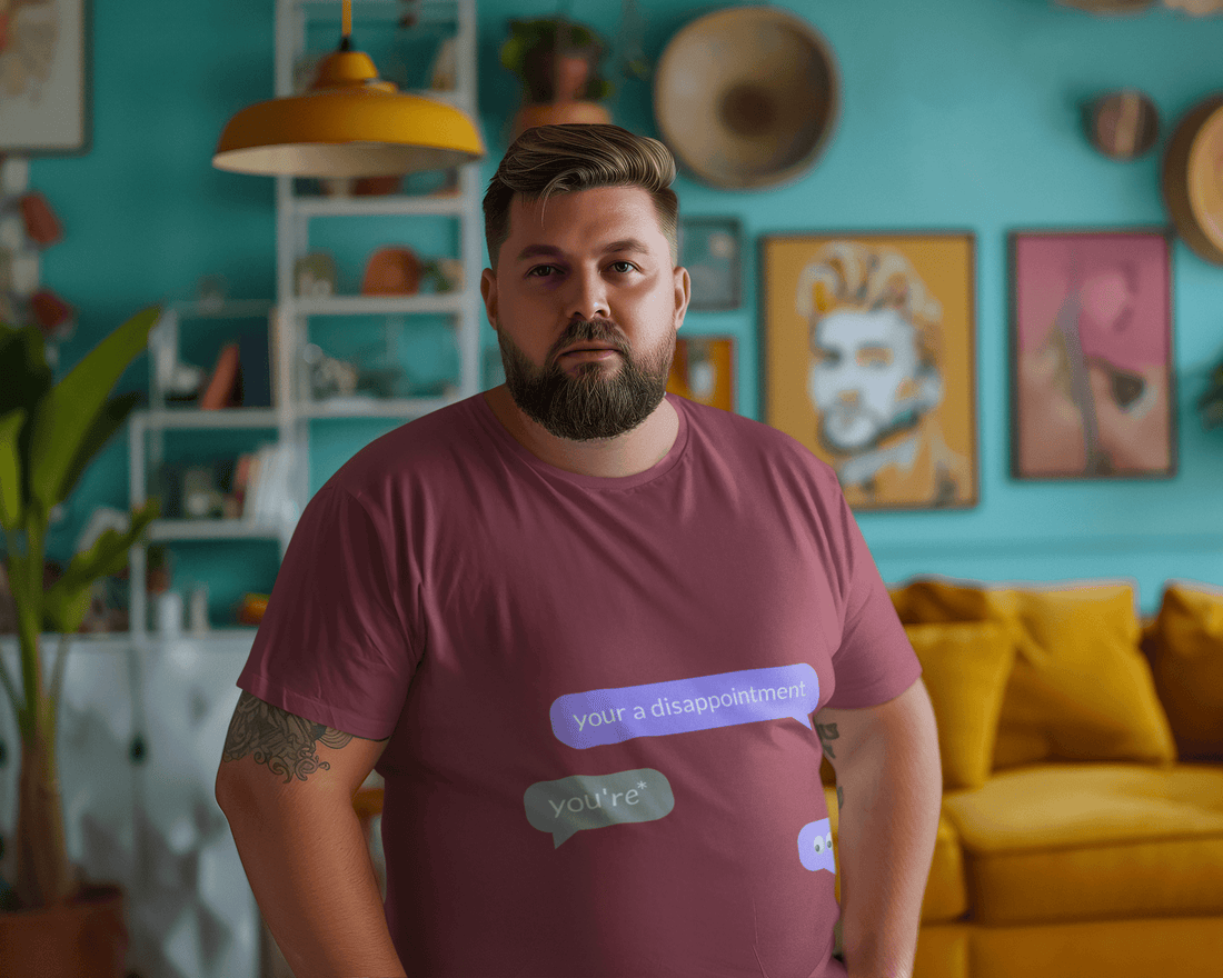 Disappointment Men's Plus Size T-shirt - Lyssian