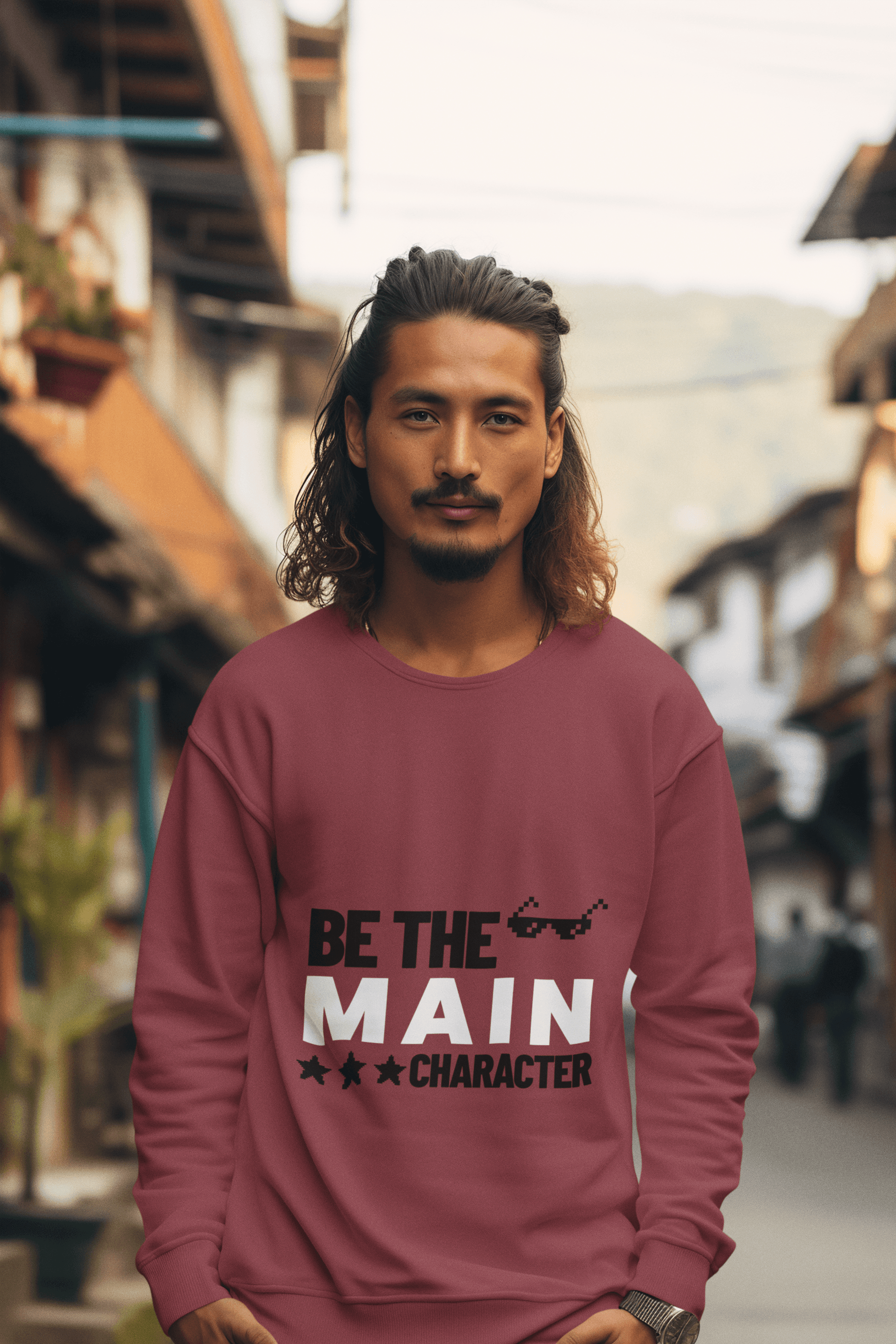 Be Main Character Men's Sweatshirt - Lyssian