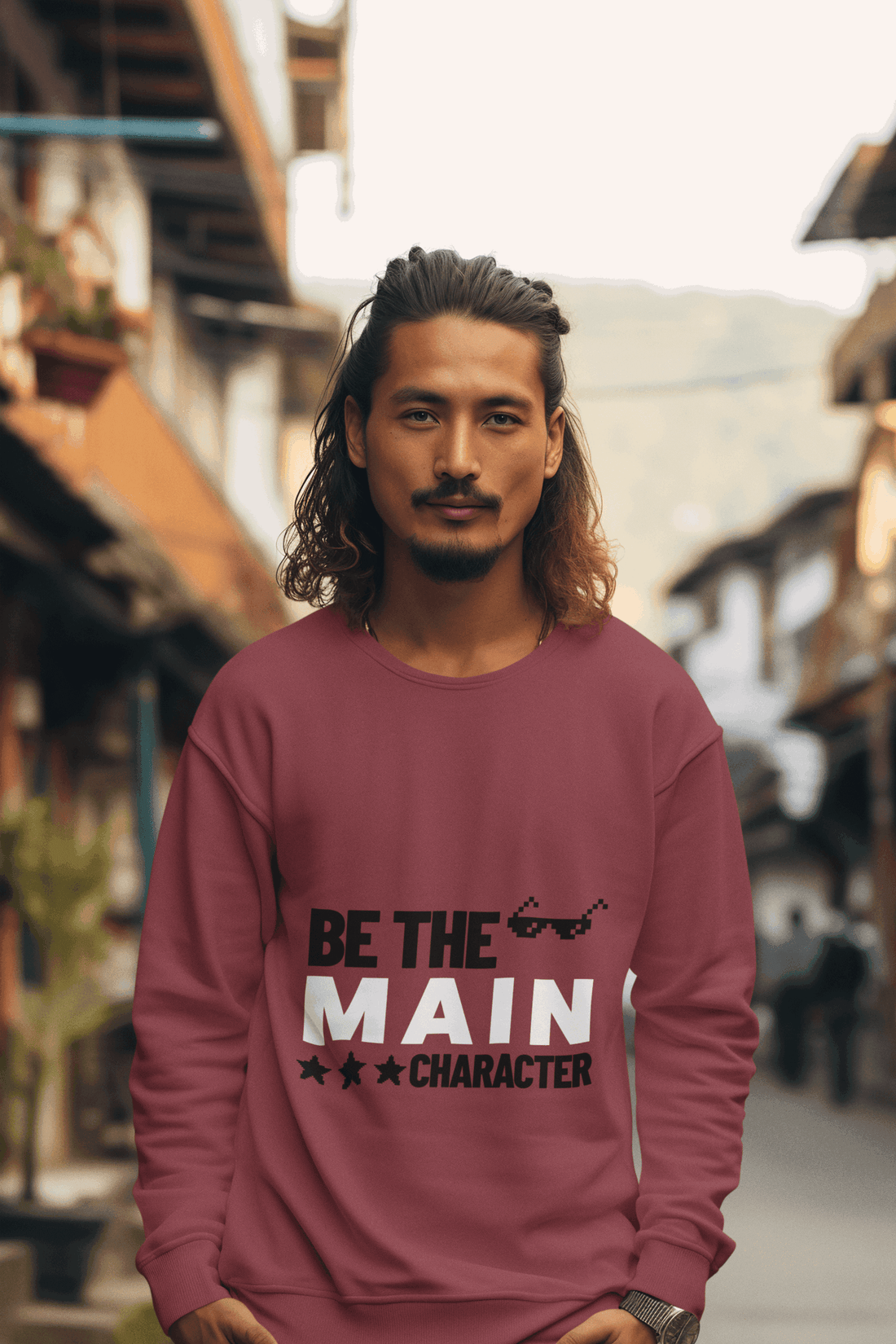Be Main Character Men's Sweatshirt - Lyssian