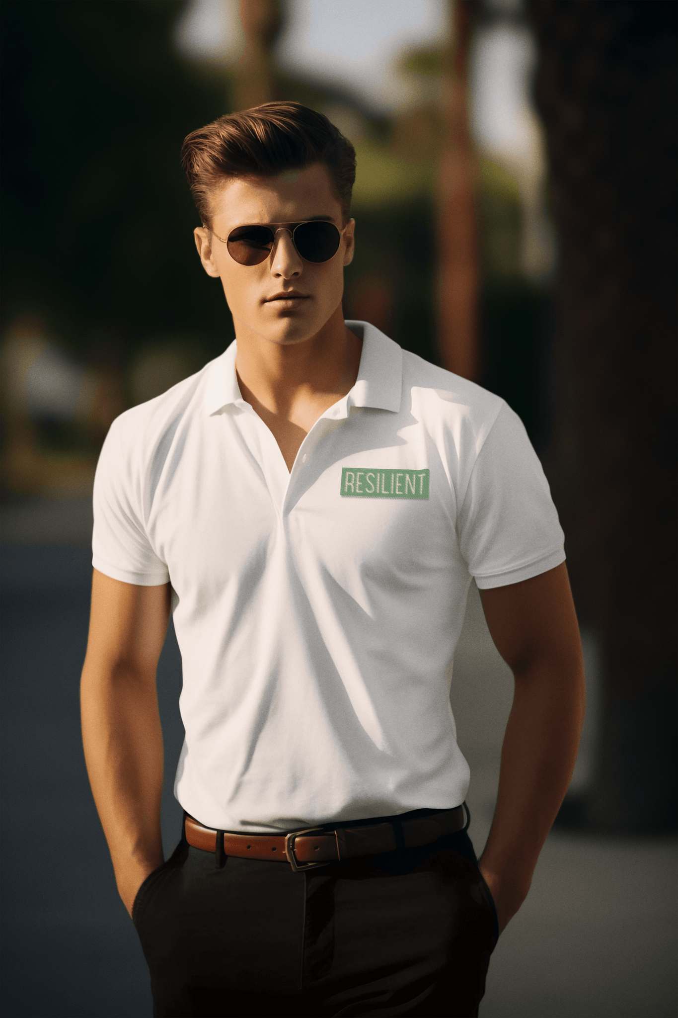 Resilient Men's Polo T-shirt - Lyssian