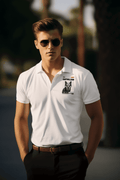 Cat Villain Men's Polo T-shirt - Lyssian