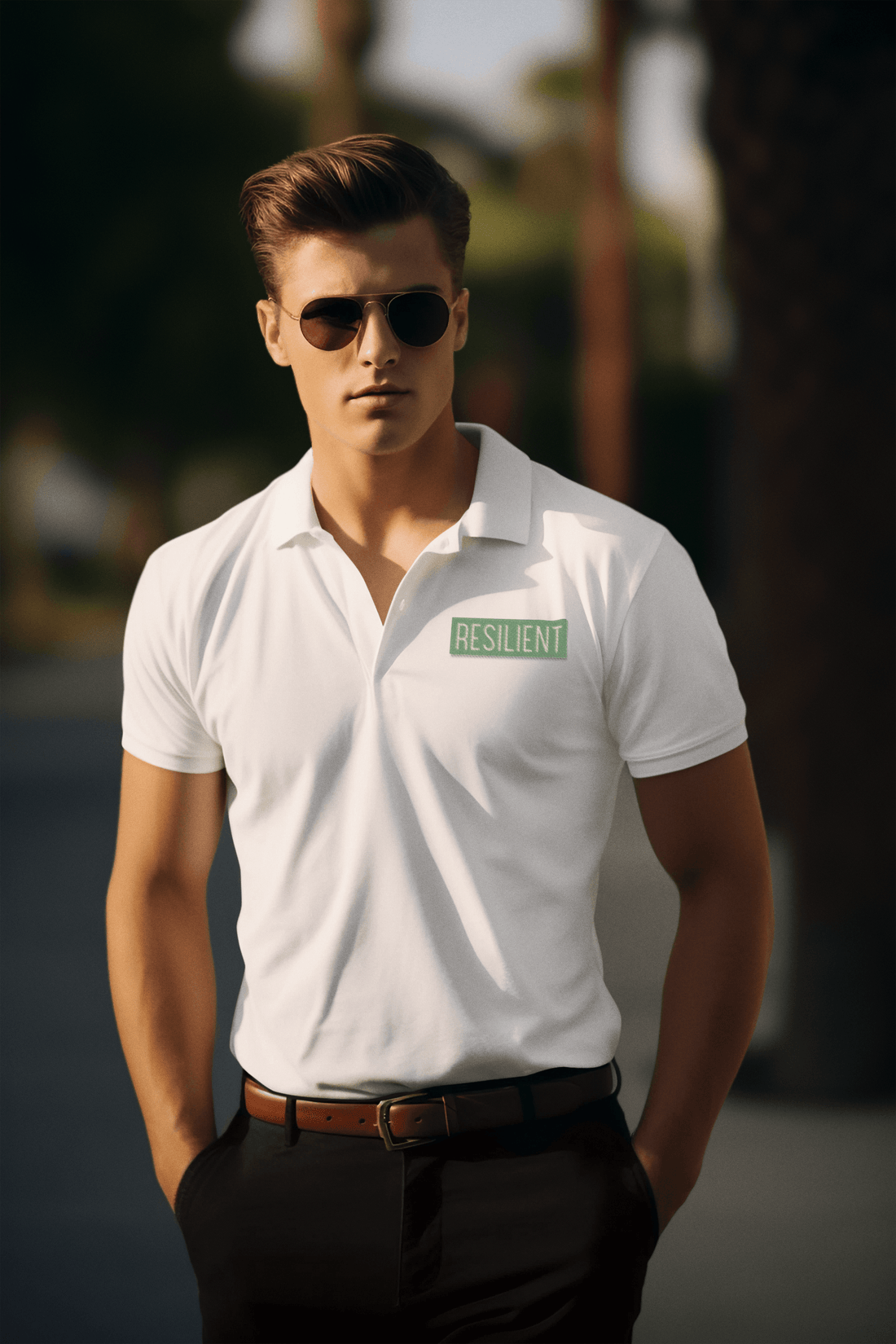 Resilient Men's Polo T-shirt - Lyssian