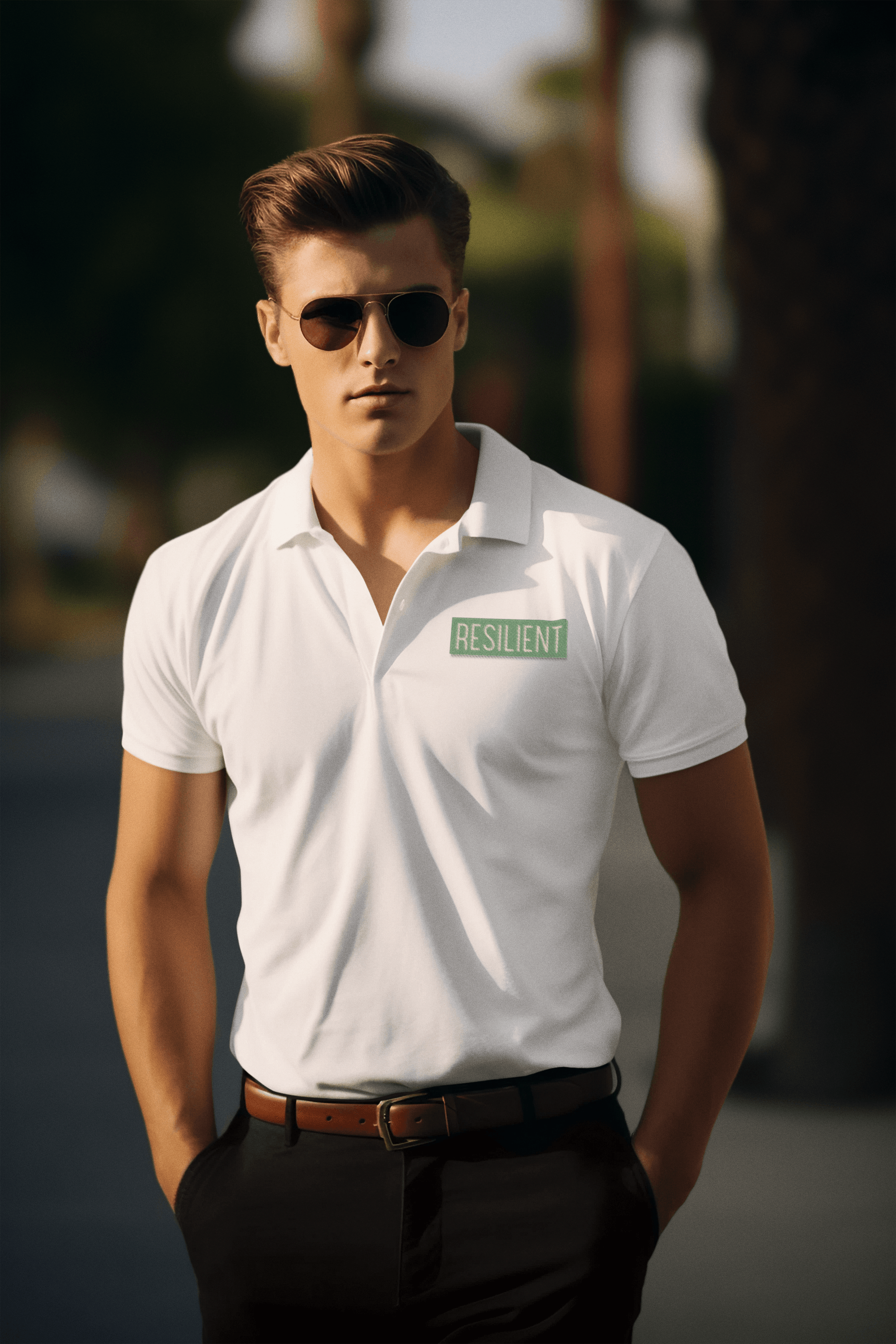 Resilient Men's Polo T-shirt - Lyssian